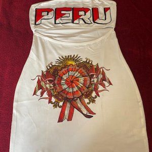 Tube Dress With Peru Logo